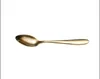 Guld bestick sked gaffel kniv tea skedar bestick matte rostfritt stål mat silverware dinner utensil eppacket