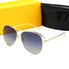 Lyxkvalitetsglas Gradient Lens Mode Män och Kvinnor Solglasögon UV Skydd Varumärkesdesigner Vintage Sport Solglasögon med låda