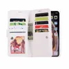 Custodia in pelle con cerniera 9 carte Portafoglio multifunzione con glitter bling Custodia per iPhone 11 pro max XS MAX XR 6 7 8 PLUS
