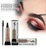 6 Colors EYEBROW GEL eyebrows with brush waterproof dyed liquid eye brow dye Enhancers free ship 12