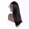 360 dentelle frontale perruques de cheveux humains avec des cheveux de bébé pré plumés Gluless dentelle perruque péruvienne droite perruque pour les femmes cheveux complet End4372372
