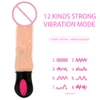 Olo uppvärmning realistisk dildo vibrator böja 12 läge vagina massager sex leksaker för kvinna kvinnlig onani mjuk silikon y191220