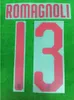 201820 Milan Higuain 9 Romagnoli 13印刷名Set Jersey Patch Whole Patch7730923