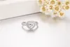 영원한 진짜 솔리드 100% 925 스털링 실버 약혼 결혼 반지를위한 여성 사랑 하트 1.87ct 시뮬레이션 다이아몬드 반지 보석 크기 5-10
