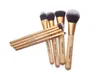 Drop Ship Imagic Make Up Borstar 8 st PUBSTER SET KIT Professionell naturborstar Skönhet Essentials Makeup Brushes med kosmetisk väska