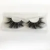 Hot Selling 25mm Lashes 5D Mink Eyelashes Handmade Mink Hair Strip Lashes Private Logo Custom Eyelash Packaging