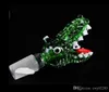 Crocodile bubble head Wholesale Glass bongs Oil Burner Glass Water Pipes Oil Rigs Smoking Free