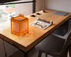 Creative Fashion Square Wooden Desk Lamp . Perforated E27 Contracted Personality Bed Room Wood Table Lamps LLFA