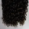 Taśma w ludzkich przedłużeniach włosów 100g afro perwersyjne kręcone pu włosy bez szwu 100% Remy Human Tape Hair Extensions