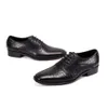 Nuevo vestido de cuero genuino para hombre británico Oficina hecha a mano Oxford Oxford Negro Boda Brogue Men Zapatos
