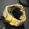Top Brand Temeite New Quartz Analog Watches Big Dial Callock Gold Men Men Business Militarywarchs Men Relogio masculino4510299