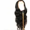 Pelucas onduladas largas negras de alta calidad, pelo de fibra resistente al calor, pelucas de encaje frontal sintético sin cola de 26 pulgadas para mujeres, gorro de encaje marrón