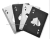 50pcs Yüksek kaliteli Yeni Maça Paslanmaz Çelik Oyun Kart Poker Bir Ace Soda Bira Şarap Kapağı Şişe Açıcı Açıcılar Bar Araç Araçları1643475