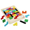 Free shipping child Puzzle Development Intellectual toys Russia Square Early education Wooden toy baby Puzzle Puzzle blocks