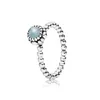 2019 Ny 100% 925 Sterling Silver Pandora Ringar för kvinnor 12 månader Multicolor pärla Valfri Charm Pärlor Fit DIY Ring Factory Partihandel