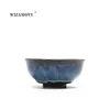 HOT!!!!WIZAMONY New 1PCS jingdezhen Heaven Eyes tea red glaze Chinese Porcelain Traditional Skill Gentle Teacup Tea Set Bowl T191024