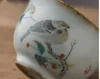 Kiln Retro Vintage Tea Cup Gardon Bird Mug Ruyao 100ml Porcellana Dipinta a mano Tazza da tè Servizio da tè Ciotola da tè pigmentata Drinkware209H