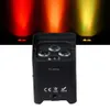 12pcs flycase 웨딩 uplights 스마트 DJ S4 라이트 4 * 18W RGBWA + UV 6in1 배터리 무선 DMX LED uplighting DJS 파티 바