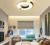 Nya moderna LED-taklampor för vardagsrum Spola Mount Lighting Fixtures Taklampa med fjärrkontroll Kök rundlampa myy