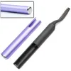 Purple Portable Pen Style Electric uppvärmda sminkögonfransar långvariga ögonfrans curler 67pl3154110