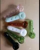 Pote de fuma￧a de caba￧a de cor novo bongues de vidro exclusivos tubos de vidro tubos de ￡gua plataformas de ￳leo de cachimbo de ￡gua fumando com droppe