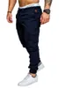 2018 męskie spodnie na co dzień jednokolorowe haremowe spodnie dresowe męskie Coon multi-pocket odzież sportowa Baggy wygodne spodnie męskie biegaczy