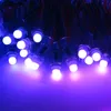 12mm LPD6803 LED Pixel Module Light, Okrągły kształt Smart Digital Full Color RGB LED Moduł podświetlenie, 50leds / String, DC5V Wejście, Wodoodporna IP68