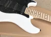 Chitarra elettrica bianca per mancini con tastiera Floyd Rose in acero Battipenna bianco Può essere personalizzato come richiesto8449715