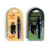 예열 배터리 블리스 터 키트 350/650/ 00mah LAW V-Vape Vertex Preheat Vape Pen 5 0 스레드 USB 개별 블리스 터 팩 Vape 배터리 N