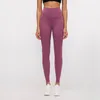 Pantalones de Yoga para mujer, mallas deportivas sólidas de cintura alta para correr, pantalones elásticos de secado rápido para Fitness, pantalones ajustados para entrenamiento de gimnasio para mujer 05