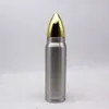 500ml Bullet Flask Vacuum Water Bottle Insulated Cup Travel Large capacity Thermos Cups Stainless Steel Missile CupT2I5778