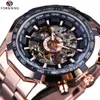 Forsining Men Watch Top Brand Luxury Full Golden Men Automatic Skeleton Watch Mens Sport Watch Designer Fashion Casual Clock Men