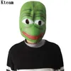 Cartoon Pepe The Sad Frog Lateksowa maska ​​sprzedająca realistyczną pełną głowę maska ​​karnawałowa Celebrations Party Cosplay210r