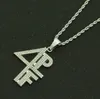 Goud Verzilverd 4PF Hanger Ketting Iced Out Lab Diamond Letter Number DJ Rapper Sieraden Straat Stijl Ketting WY076