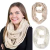 Волшебные шарфы Женщины зима теплый вязаный шарф шерстяные девушки вязаная кольцевая петля шарф шарф-шарф подростки шарфы шарфы шейки 135-175 см