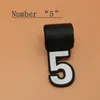 Silicone Charm Digital Number Pendant 0-9 para el collar de titanio de softball de béisbol colgante