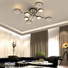 새로운 현대적인 레스토랑 천장 조명 북유럽 거실 샹들리에 창조적 인 예술 침실 천장 램프 펜던트 램프 조명을 주도