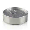 3.5gハーブタバコメタルブリキ缶ポップトップカリを簡単に開いた端と子供用プルーフカスタムラベル73x23mm