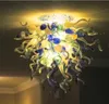 Lampade Lampadari multicolori Plafoniere a LED da incasso Plafoniera in vetro soffiato a mano in stile americano