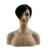 HAIRJOY Synthetic Hair Women Black 1B Color Short Cut Straight Pixie Wig Free Shipping