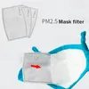 Respirateur de filtre de remplacement de masque chaud Insert de filtre à charbon actif 5 couches de masque de protection jetable Coussinets intérieurs respirants En stock !!!