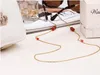 2019 handmade 18K stainless Agate chain sunglasses readingglasses chain anti-slip rope string neck cord retainer silicon loop