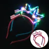 2009 Explosive Cat Ear Hair Hoop Girl Net Red Luminescent Little Crown Hoop Fluorescent Headwear Stall Led Rave Toy