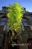 fora Candelabro Iluminação alta de suspensão cor do vidro de Murano lustres verde para lustres Hotel Luzes LED CE UL Certificado
