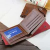 Men's Baellerry Vintage Hunter 501 Man PU Leather Hasp Clutch Wallet Business Credit Card Holder Pocket Letter Bag Male Purse 8 Styles
