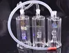 Nieuwste ontwerp Glas DAB RUG BONDEN Unieke Mini Automatische Multicolor LED Licht 5 "Inch Recycler Olie Rig Glasleidingen voor roken met slang