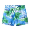 Short de plage pour enfants Maillot de bain en cocotier Maillot de bain rayé pour tout-petits Short de bain pour enfants Short floral pour filles Pantalon de plage de sable hawaïen1960730