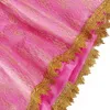 Girls Deluxe Princess Costume Long Sleeve Sleeping Beauty Pageant Party Gown Children Fancy Dress Up Frocks For birthday party by DHL send