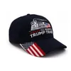 Casquette de baseball Donald Trump Train broderie extérieure Tous à bord du chapeau de train Trump casquette de sport étoiles rayées USA Flag Cap LJJA337958878380