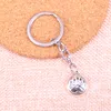 Ny nyckelring 19*17mm Bear Paw Pendants Diy Men Car Key Chain Ring Holder Keyring Souvenir Jewelry Gift